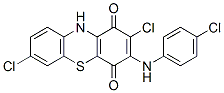 3-[(4-Chlorophenyl)amino]-2,7-dichloro-1H-phenothiazine-1,4(10H)-dione CAS#: 6486-68-6