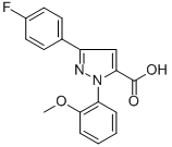 3-(4-FLUOROPHENYL)-1-(2-METHOXYPHENYL)-1H-PYRAZOLE-5-CARBOXYLIC ACID CAS#: 618102-85-5