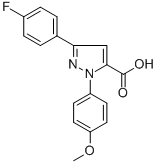 3-(4-FLUOROPHENYL)-1-(4-METHOXYPHENYL)-1H-PYRAZOLE-5-CARBOXYLIC ACID CAS#: 618102-75-3