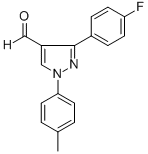 3-(4-FLUOROPHENYL)-1-P-TOLYL-1H-PYRAZOLE-4-CARBALDEHYDE CAS#: 618098-45-6