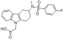 (+)-3-[[(4-FLUOROPHENYL)SULFONYL]METHYLAMINO]-1,2,3,4-TETRAHYDRO-9H-CARBAZOLE-9-ACETIC ACID CAS#: 627865-18-3