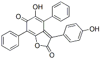 3-(4-Hydroxyphenyl)-4,7-diphenyl-5-hydroxybenzofuran-2,6-dione CAS#: 7611-34-9