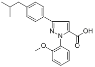 3-(4-ISOBUTYLPHENYL)-1-(2-METHOXYPHENYL)-1H-PYRAZOLE-5-CARBOXYLIC ACID CAS#: 618382-75-5