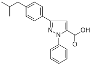 3-(4-ISOBUTYLPHENYL)-1-PHENYL-1H-PYRAZOLE-5-CARBOXYLIC ACID CAS#: 618102-88-8