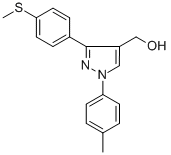 (3-(4-(METHYLTHIO)PHENYL)-1-P-TOLYL-1H-PYRAZOL-4-YL)METHANOL CAS#: 618383-33-8