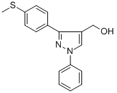 (3-(4-(METHYLTHIO)PHENYL)-1-PHENYL-1H-PYRAZOL-4-YL)METHANOL CAS#: 618383-30-5