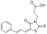 3-[4-OXO-5-(3-PHENYL-ALLYLIDENE)-2-THIOXO-THIAZOLIDIN-3-YL]-PROPIONIC ACID CAS#: 7025-17-4