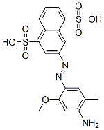 3-[(4-amino-2-methoxy-5-methylphenyl)azo]naphthalene-1,5-disulphonic acid CAS#: 65151-27-1