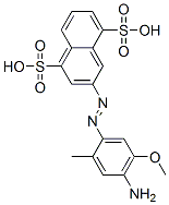 3-[(4-amino-5-methoxy-o-tolyl)azo]naphthalene-1,5-disulphonic acid CAS#: 61827-75-6