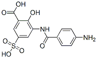 3-[(4-aminobenzoyl)amino]-5-sulphosalicylic acid CAS#: 6201-80-5