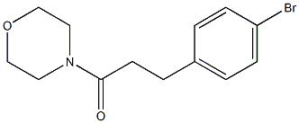 3-(4-broMophenyl)-1-Morpholinopropan-1-one CAS#: 607744-33-2