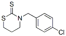 3-[(4-chlorophenyl)methyl]-1,3-thiazinane-2-thione CAS#: 64067-76-1