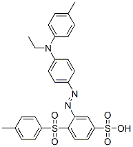 3-[[4-[ethyltolylamino]phenyl]azo]-4-[4-tolylsulphonyl]benzenesulphonic acid CAS#: 68400-40-8