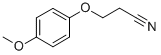 3-(4-methoxyphenoxy)propanenitrile CAS#: 63815-39-4