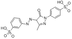 3-[[4,5-Dihydro-3-methyl-5-oxo-1-(4-sulfophenyl)-1H-pyrazol-4-yl]azo]benzenesulfonic acid CAS#: 181819-97-6