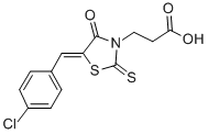 3-[5-(4-CHLORO-BENZYLIDENE)-4-OXO-2-THIOXO-THIAZOLIDIN-3-YL]-PROPIONIC ACID CAS#: 7177-97-1