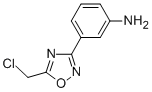 3-(5-CHLOROMETHYL-[1,2,4]OXADIAZOL-3-YL)-ANILINE CAS#: 6595-79-5