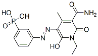 [3-[[5-(aminocarbonyl)-1-ethyl-1,6-dihydro-2-hydroxy-4-methyl-6-oxopyridin-3-yl]azo]phenyl]phosphonic acid CAS#: 61470-70-0