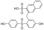 3-[[5-hydroxy-2-[(4-hydroxyphenyl)sulphonyl]phenyl]methyl]naphthalene-2-sulphonic acid CAS#: 68310-82-7
