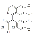 3-(6,7-Dimethoxyisoquinolin-1-yl)-3-(3,4-dimethoxyphenyl)-1,1,1-trichloro-2-propanone CAS#: 66170-04-5