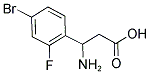 3-AMINO-3-(4-BROMO-2-FLUOROPHENYL)PROPANOIC ACID CAS#: 682804-39-3