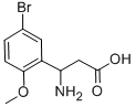 3-AMINO-3-(5-BROMO-2-METHOXY-PHENYL)-PROPIONIC ACID CAS#: 682804-26-8