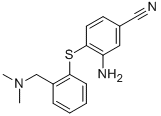 3-AMINO-4-(2-DIMETHYLAMINOMETHYL-PHENYLSULFANYL)-BENZONITRILE CAS#: 627490-01-1