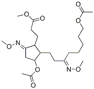 3-Acetoxy-2-[8-acetoxy-3-(methoxyimino)octyl]-5-(methoxyimino)-1-cyclopentanepropionic acid methyl ester CAS#: 69502-86-9