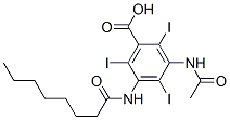 3-(Acetylamino)-5-(octanoylamino)-2,4,6-triiodobenzoic acid CAS#: 67011-43-2