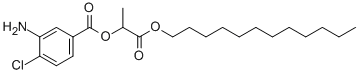 3-Amino-4-chlorobenzoic acid 2-dodecyloxy-1-methyl-2-oxoethyl ester CAS#: 63966-96-1