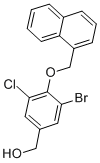 3-BROMO-5-CHLORO-4-(1-NAPHTHALENYLMETHOXY)-BENZENEMETHANOL CAS#: 677301-70-1