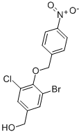 3-BROMO-5-CHLORO-4-[(4-NITROPHENYL)METHOXY]-BENZENEMETHANOL CAS#: 679803-04-4