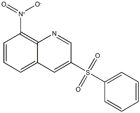 3-Benzenesulfonyl-8-nitro-quinoline CAS#: 607743-07-7