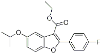 3-Benzofurancarboxylic acid, 2-(4-fluorophenyl)-5-(1-Methylethoxy)-, ethyl ester CAS#: 691856-87-8
