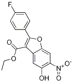 3-Benzofurancarboxylic acid, 2-(4-fluorophenyl)-5-hydroxy-6-nitro-, ethyl ester CAS#: 691857-46-2
