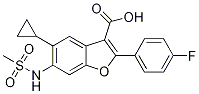 3-Benzofurancarboxylic acid, 5-cyclopropyl-2-(4-fluorophenyl)-6-[(Methylsulfonyl)aMino]- CAS#: 691857-54-2