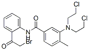 3-[Bis(2-chloroethyl)amino]-N-[2-(bromoacetyl)phenyl]-4-methylbenzamide CAS#: 70020-67-6
