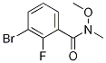 3-BroMo-2-fluoro-N-Methoxy-N-MethylbenzaMide CAS#: 680610-73-5
