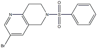 3-BroMo-6-(phenylsulfonyl)-5,6,7,8-tetrahydro-1,6-naphthyridine CAS#: 625099-99-2