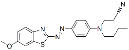 3-[Butyl[4-[(6-methoxybenzothiazol-2-yl)azo]phenyl]amino]propanenitrile CAS#: 63589-45-7