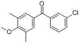 3-CHLORO-3',5'-DIMETHYL-4'-METHOXYBENZOPHENONE CAS#: 61259-85-6