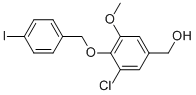 3-CHLORO-4-[(4-IODOPHENYL)METHOXY]-5-METHOXY-BENZENEMETHANOL CAS#: 675188-43-9