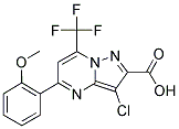 3-CHLORO-5-(2-METHOXYPHENYL)-7-(TRIFLUOROMETHYL)PYRAZOLO[1,5-A]PYRIMIDINE-2-CARBOXYLIC ACID CAS#: 695191-62-9