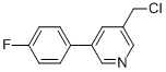 3-(CHLOROMETHYL)-5-(4-FLUOROPHENYL)PYRIDINE CAS#: 177976-33-9