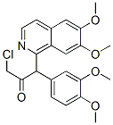 3-Chloro-1-(6,7-dimethoxyisoquinolin-1-yl)-1-(3,4-dimethoxyphenyl)-2-propanone CAS#: 66170-03-4