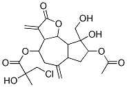 3-Chloro-2-hydroxy-2-methylpropionic acid [dodecahydro-8-acetoxy-9-hydroxy-9-(hydroxymethyl)-3,6-bis(methylene)-2-oxoazuleno[4,5-b]furan-4-yl] ester CAS#: 66761-10-2