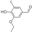 3-ETHOXY-4-HYDROXY-5-IODOBENZALDEHYDE CAS#: 6312-82-9