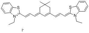 3-ETHYL-2-[(E)-3-(3-((E)-3-[3-ETHYL-1,3-BENZOTHIAZOL-2(3H)-YLIDENE]-1-PROPENYL)-5,5-DIMETHYL-2-CYCLOHEXEN-1-YLIDENE)-1-PROPENYL]-1,3-BENZOTHIAZOL-3-IUM IODIDE CAS#: 68339-70-8