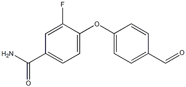 3-FLUORO-4-(4-FORMYLPHENOXY)BENZAMIDE CAS#: 676494-56-7