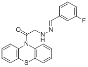 3-Fluorobenzaldehyde (2-oxo-2-(10H-phenothiazin-10-yl)ethyl)hydrazone CAS#: 66786-23-0
